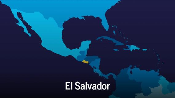Map showing El Salvador
