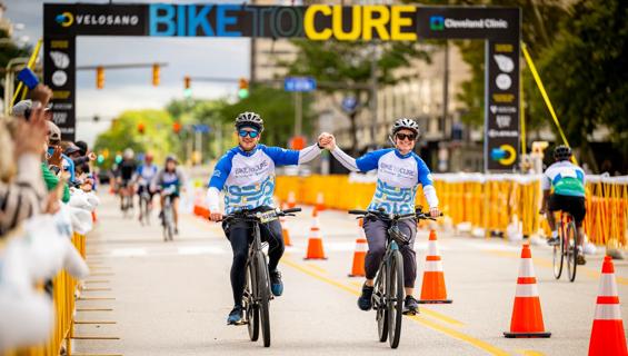 Riders take part in Velosano Bike to Cure on Sept. 7, 2024.