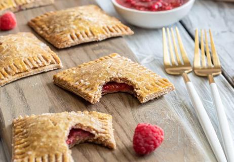 Homemade raspberry poptarts