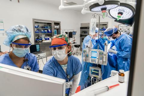 Nurses in operating room