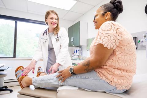 Nurse with neuro patient