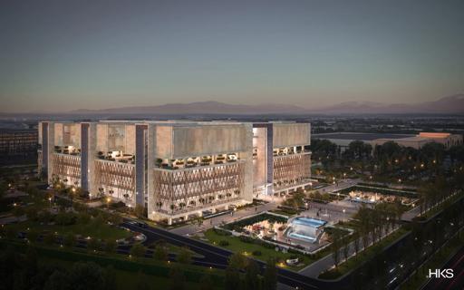 Artist's rendering of Central Asian University Hospital.
