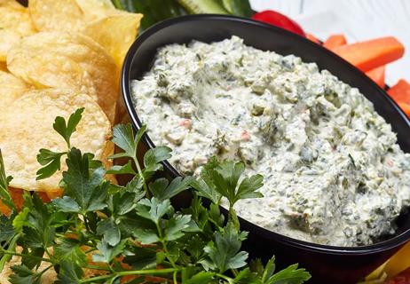 low fat spinach dip