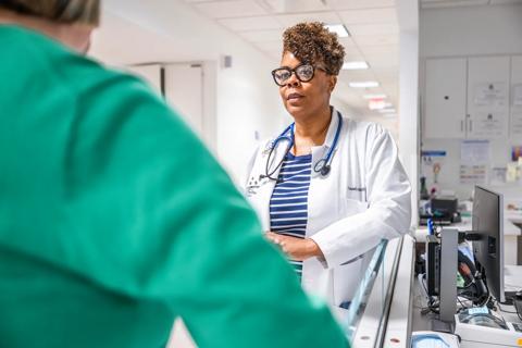 Nurse in hallway