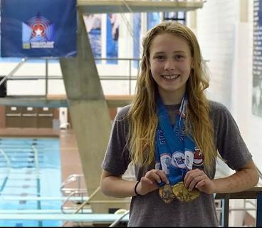 Kendra Seitz, 6th-grade competitive swimmer