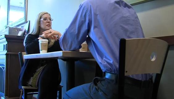 People drinking coffee