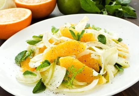 Fennel, orange and mint salad