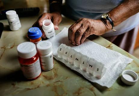 Patient organizing medications