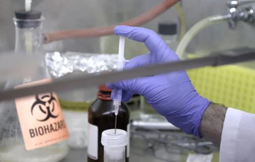 Breast cancer vaccine being prepared in lab