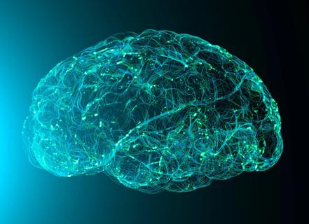 View of the synapses. Brain connections. Neurons and synapses. Communication and cerebral stimulus