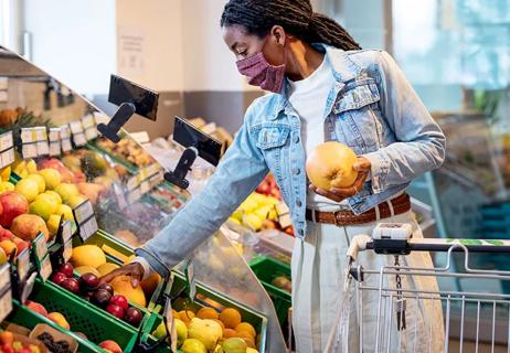 shopping for fruit at the market