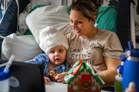 Patient with mom