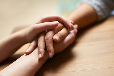 Comforting hands