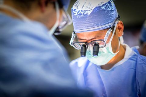 Dr Fujiki performing surgery