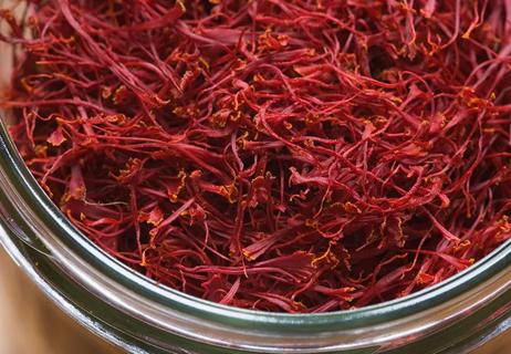 close-up of saffron
