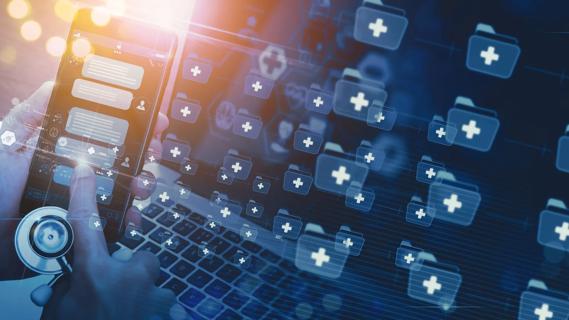 Illustration of digital medical records