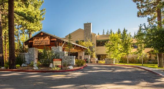 Exterior view of Barton Memorial Hospital in Lake Tahoe