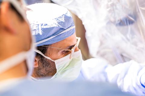 Dr. Gorgun in operating room