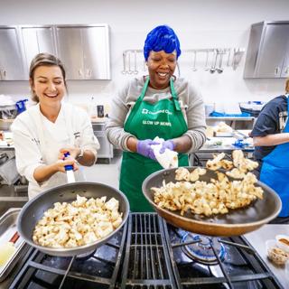Cleveland Clinic Sous Chef Gabrielle Shipta and Oluwatosin Goje, MD