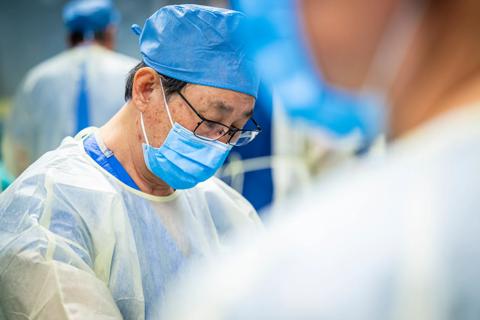 Dr. Park in the operating room