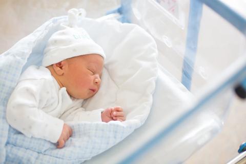 Newborn baby in the hospital