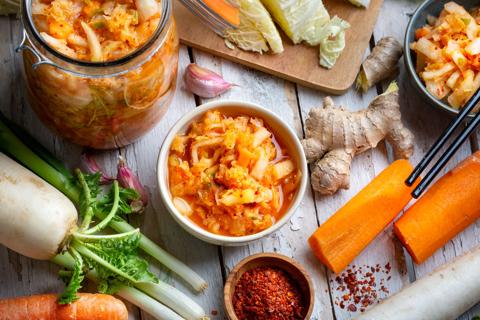 Fermented foods and their raw ingredients