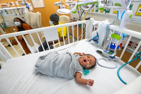 neonate in neonatal intensive care unit