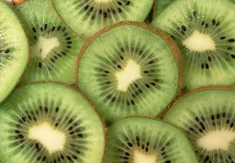 Sliced kiwi.