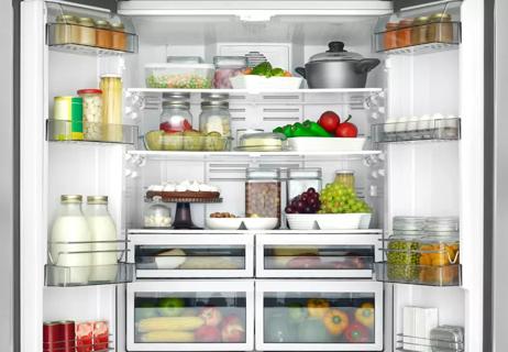 foods inside refrigerator