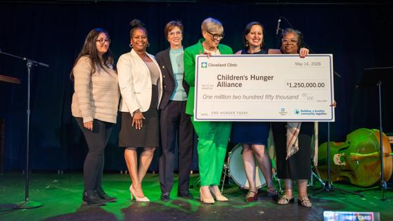 Cleveland Clinic donated $1.25 million to Children’s Hunger Alliance on Friday, May 15.