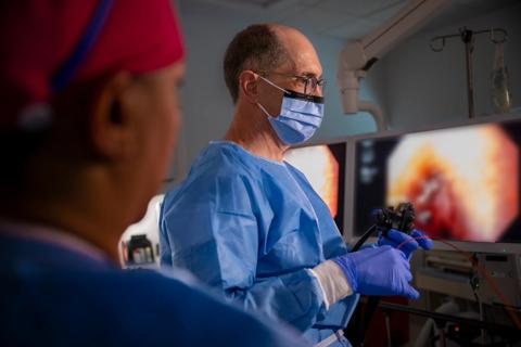 Dr. Regueiro in Operating Room