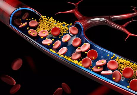 plaque buildup in blood vessel statin