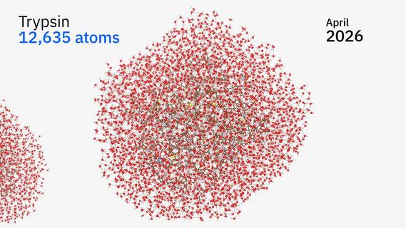 Model of a 12,635-atom protein
