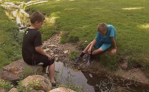 Kids playing outside