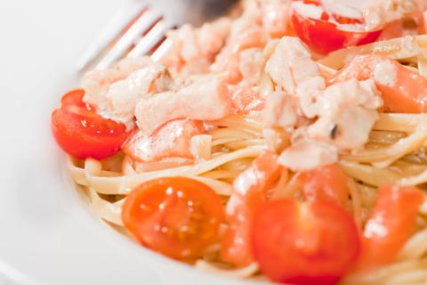 Recipe: Fettuccine and Salmon Marinara