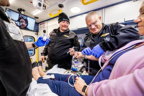 inside a mobile stroke unit