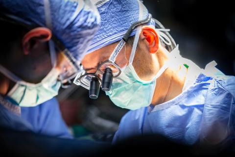 Dr. Fujiki in the operating room