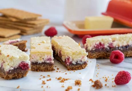 raspberry Cheesecake bars