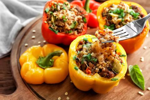 Recipe: Stuffed Peppers with Veggies and Quinoa