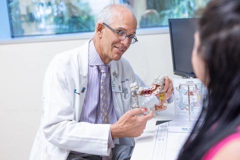 Dr. Wexner with patient