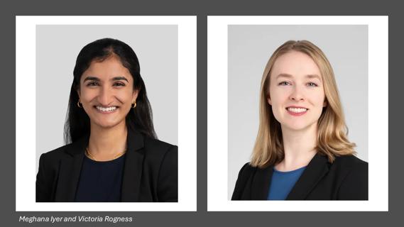 Meghana Iyer (left) and Victoria Rogness (right)