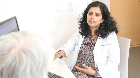 Dr. Jagadeesh and patient