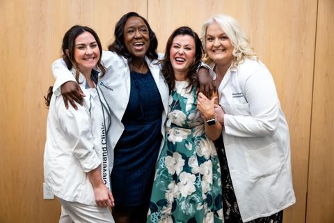 Nurses celebrating