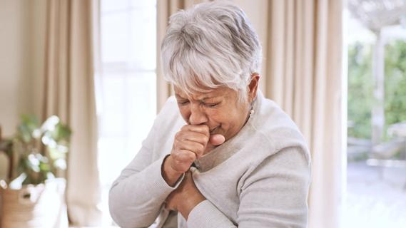 Patient coughing