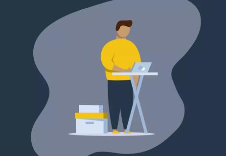 Standing desk helps dead butt syndrome