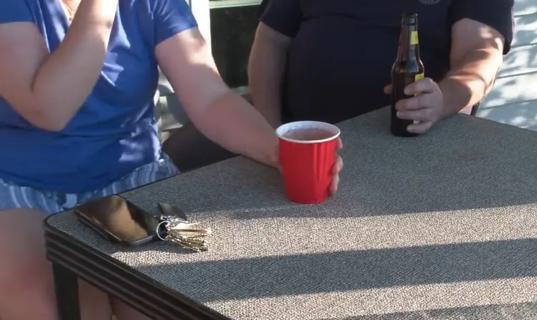 People drinking alcohol