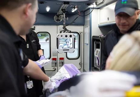 inside a mobile stroke unit