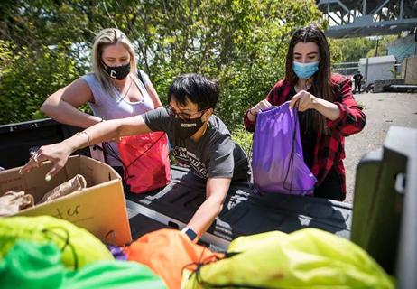 Backpacks for homeless