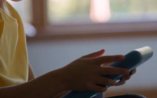 Child using tablet