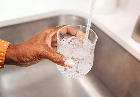 Be careful drinking ice cold water on a hot day